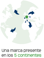 Una marca presente en los 5 continentes
