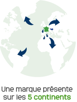 Une marque présente sur les 5 continents